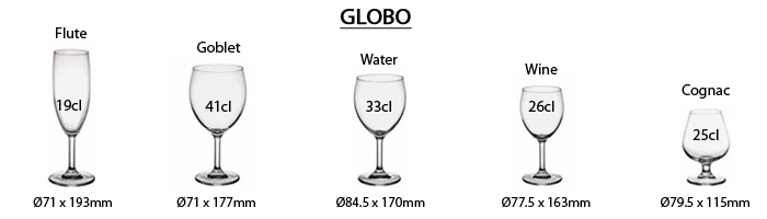 Ly rượu thủy tinh Globo Globlet 41cl (Bormioli Rocco) h3