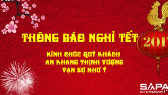 Thông báo nghĩ Tết âm lịch Đinh Dậu 2017