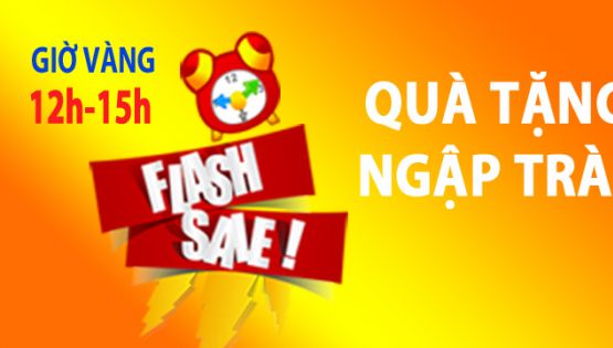 FLASH SALE GIỜ VÀNG – QUÀ TẶNG NGẬP TRÀN