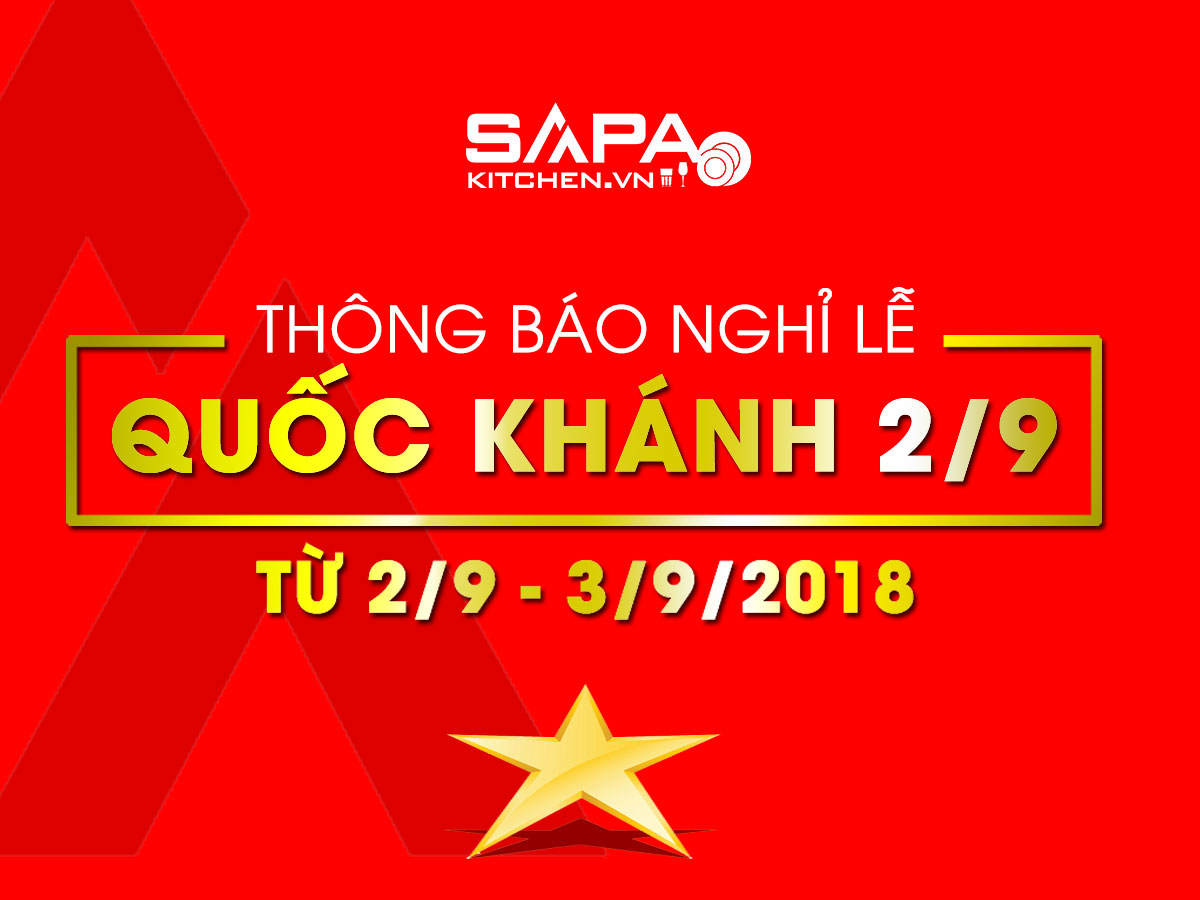 SapaKitchen - Thông báo nghỉ lễ tháng quốc khánh 2/9