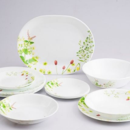 Bộ chén đĩa thủy tinh 16 món corelle