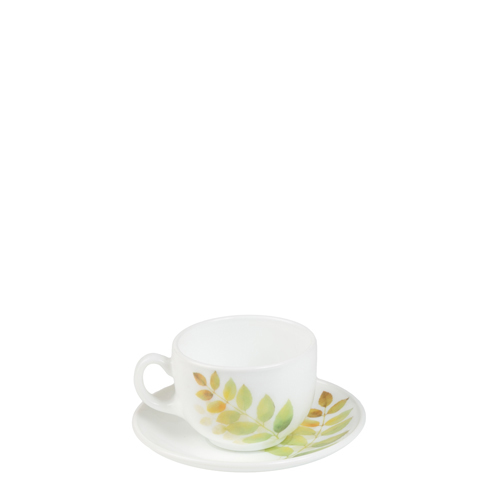 Bộ tách đĩa trà thủy tinh 12 món 16CL Diva Ivory A.S (La Opala)