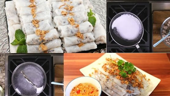 Cách làm bánh cuốn bằng chảo chống dính ngon khó cưỡng