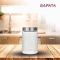 Hũ thủy tinh tròn nắp vặn inox 1.1L - SAPATA - small 1