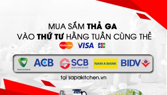 Mua sắm online thứ Tư thả ga cùng thẻ Visa, Master, JCB 2021