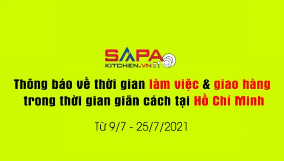 Thông báo về thời gian làm việc & giao hàng  trong thời gian giãn cách tại Hồ Chí Minh