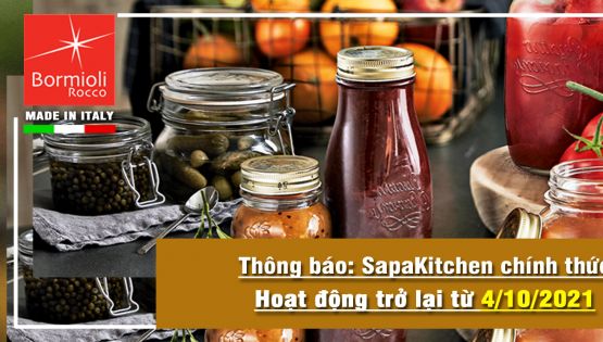 Sapakitchen - Thông báo thời gian hoạt động trở lại