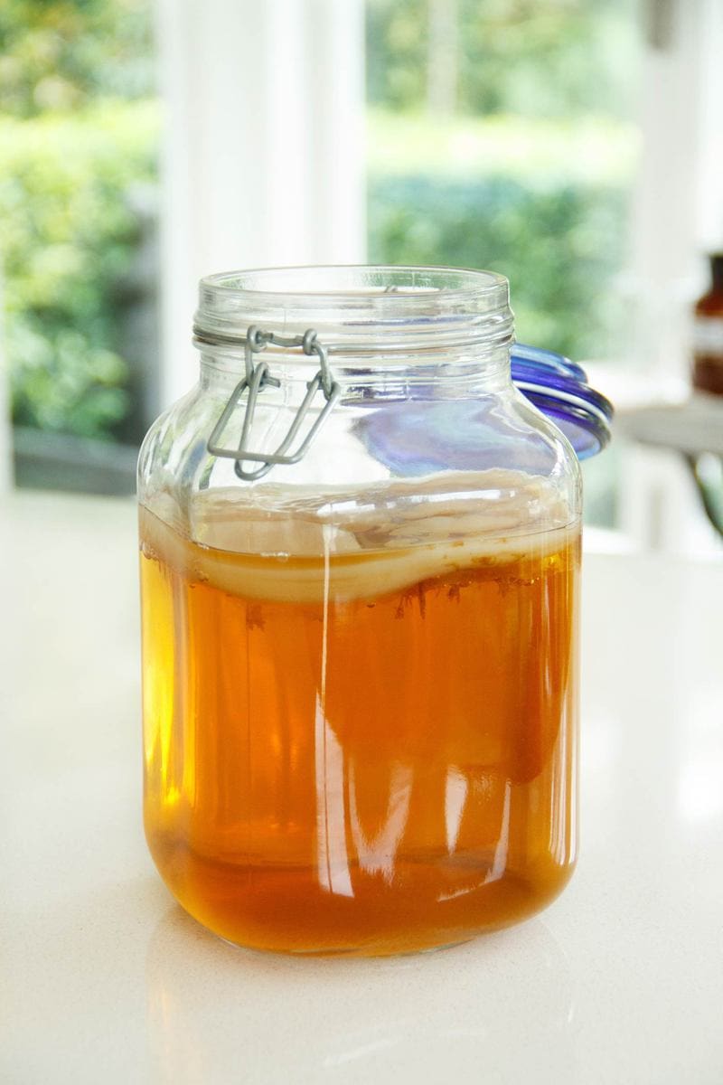 hũ thủy tinh nuôi Scoby