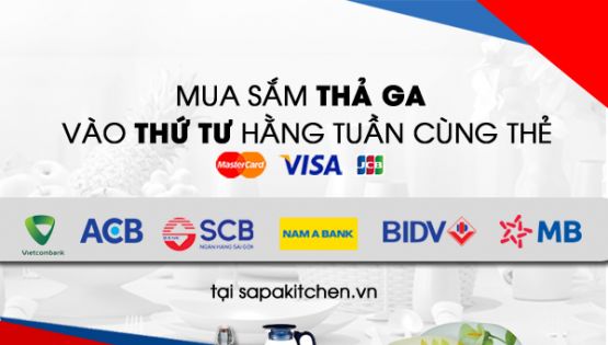 Mua sắm online thứ Tư thả ga cùng thẻ Visa, Master, JCB 2023