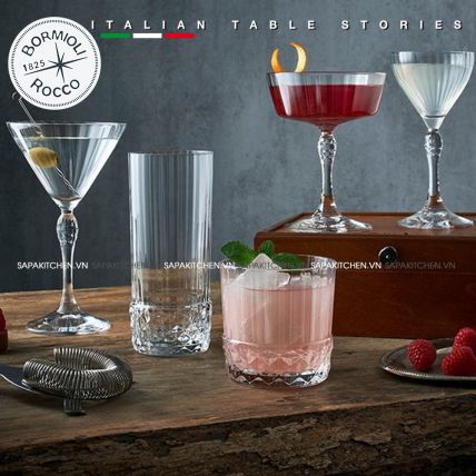 America 20s ly rượu thủy tinh cocktail coupe 22 CL (Bormioli Rocco) - 2