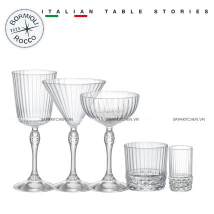 America 20s ly rượu thủy tinh cocktail glass 25 CL (Bormioli Rocco) - 1