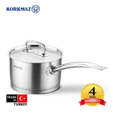 Quánh inox cao cấp Korkmaz Proline 2 lít có nắp - A1157 - 1