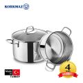 Bộ nồi xửng hấp inox cao cấp Korkmaz Perla 20cm - A1521 - small 1