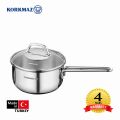 Quánh inox cao cấp Korkmaz Perla 1.6 lít có nắp - A1648 - small 1